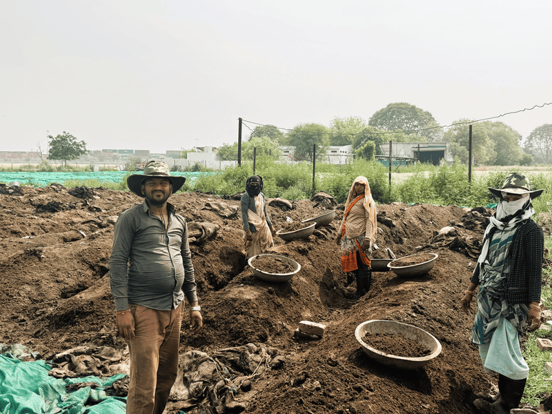 Precision in large-scale composting